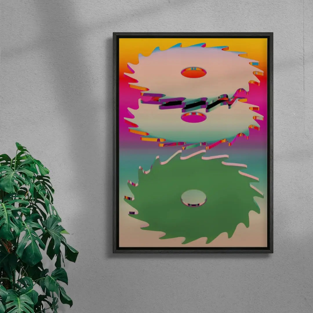 Dopamine Cuts contemporary wall art print by Casiel Checoni - sold by DROOL