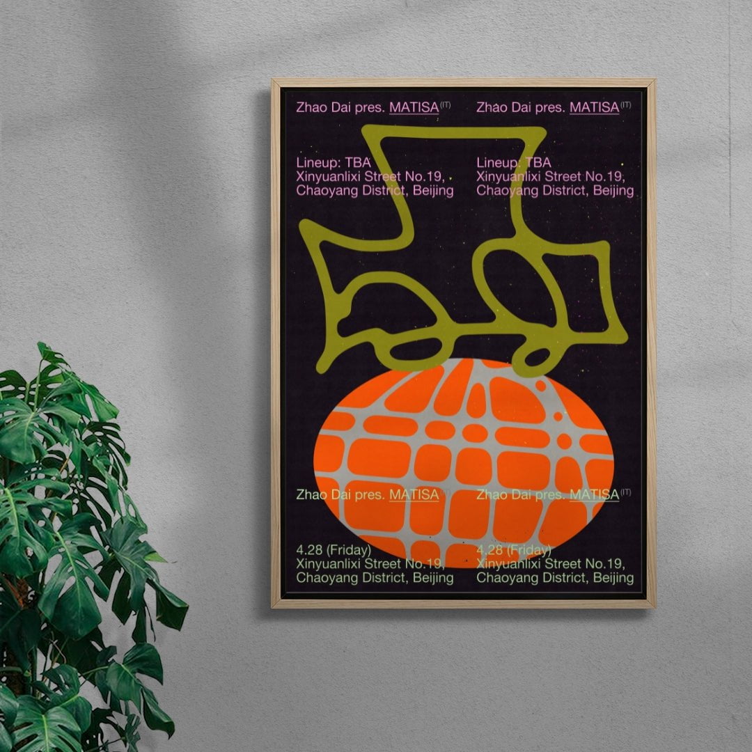 Zhao Dai pres Matisa contemporary wall art print by MENSLIES - sold by DROOL