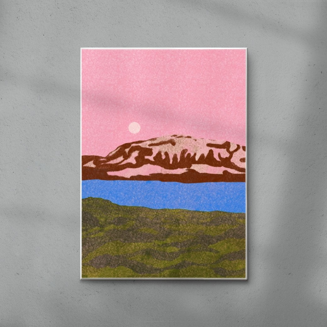 Jökulsárlón contemporary wall art print by Lily Kong - sold by DROOL