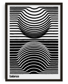 11.7x16.5" (A3) Harmonic Balance - UNFRAMED contemporary wall art print by Adam Foster - sold by DROOL