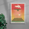 The Rabbit Hole contemporary wall art print by Imo Sinclair - sold by DROOL