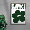Sauvage contemporary canvas art print by Sara Cristina Moser - sold by DROOL