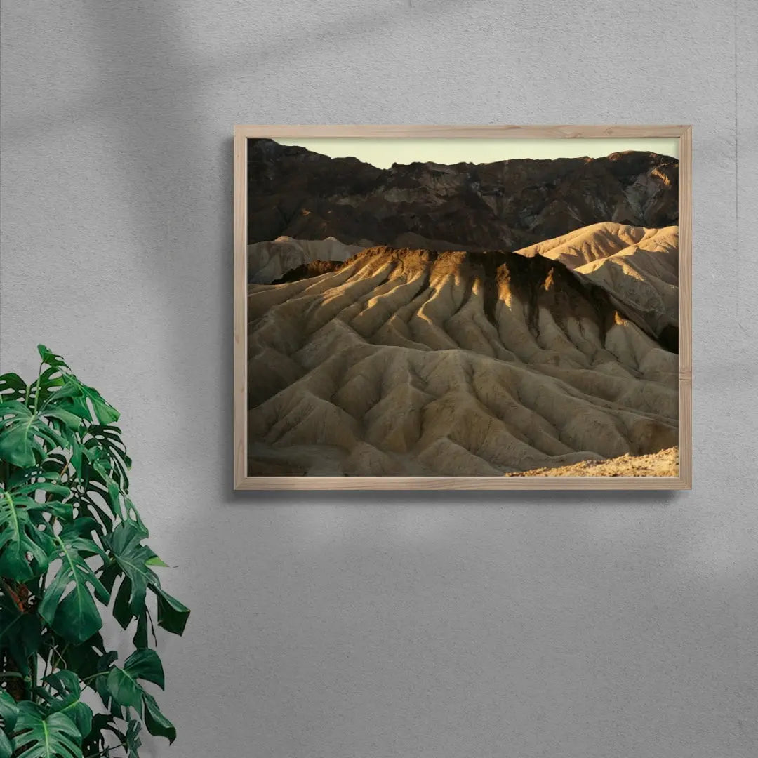 Desert Ridges contemporary wall art print by Alex Broadstock - sold by DROOL