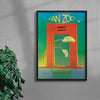 Fan Zoo contemporary wall art print by Ciara Wade - sold by DROOL