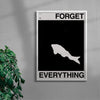 FORGET EVERYTHING contemporary wall art print by Brad Mead - sold by DROOL