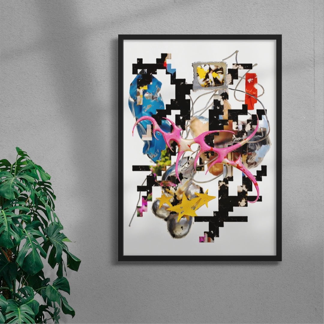 Starfall Error contemporary wall art print by Kitasavi - sold by DROOL