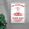 Polpette contemporary wall art print by Alessio Trudu - sold by DROOL
