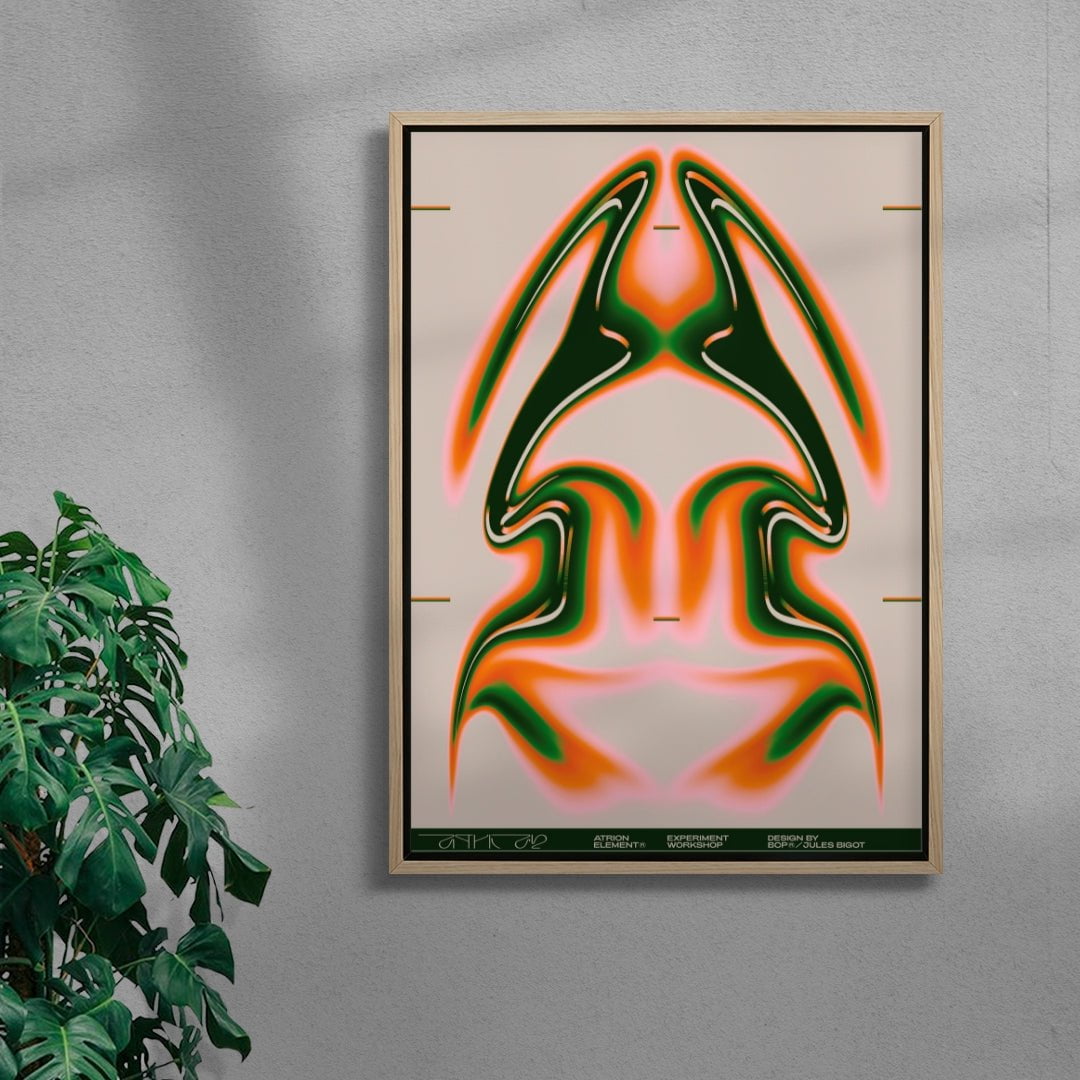 Atrion Element contemporary wall art print by Jules Bigot - sold by DROOL