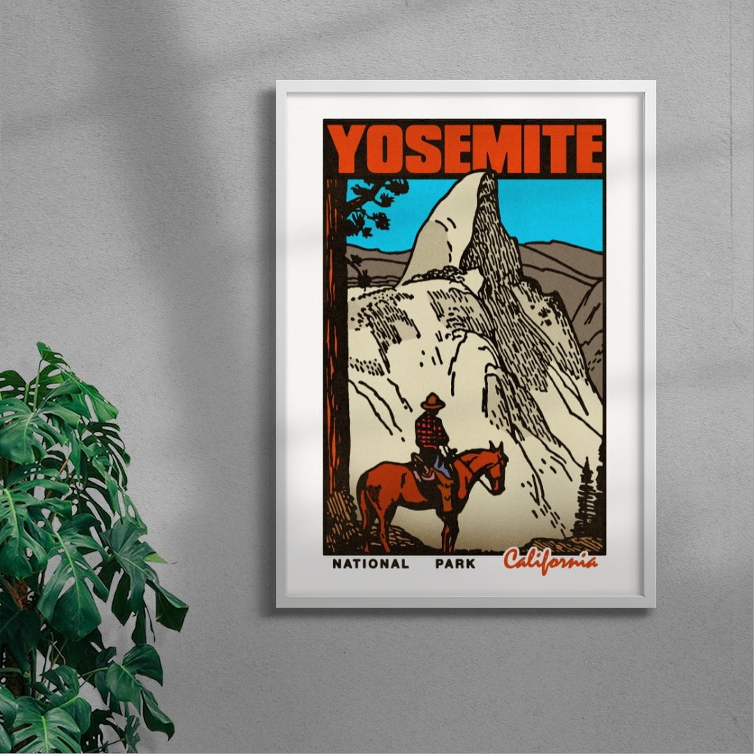 Yosemite contemporary wall art print by Othman Zougam - sold by DROOL