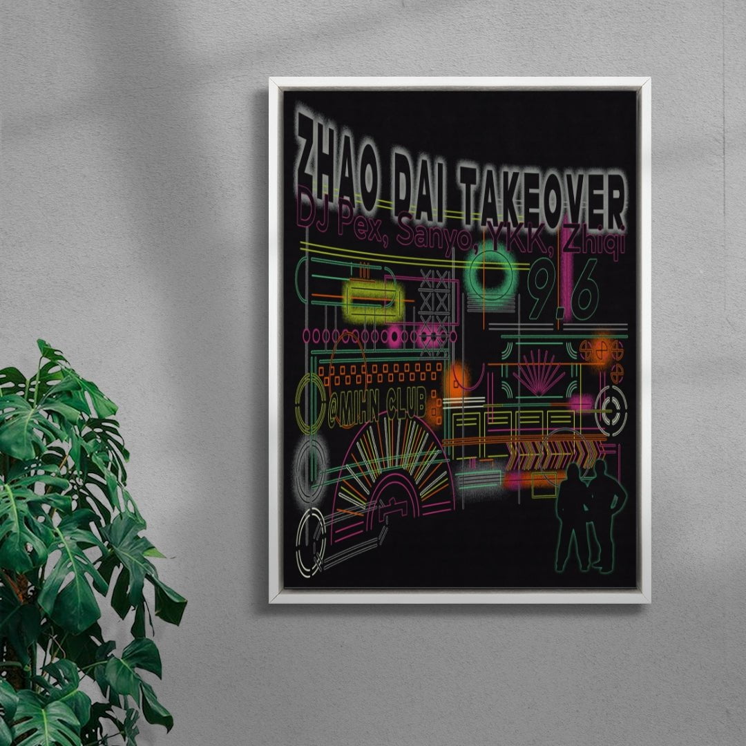 Zhao Dai Takeover Minh Club contemporary wall art print by MENSLIES - sold by DROOL