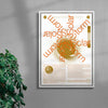 Solarstorm contemporary canvas art print by Studio Trikken - sold by DROOL