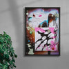 Running Away contemporary wall art print by Kitasavi - sold by DROOL
