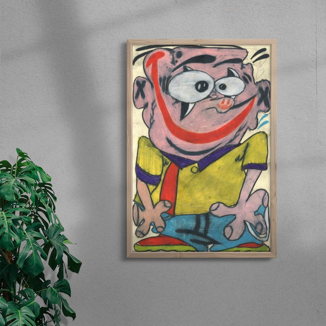Edd contemporary wall art print by Austin Ansbro - sold by DROOL