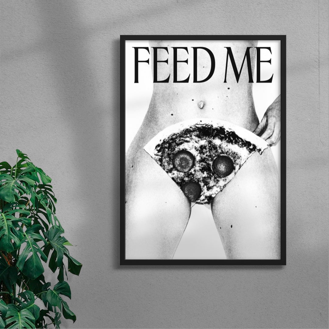 Feed Me contemporary wall art print by DEINSVIBING - sold by DROOL