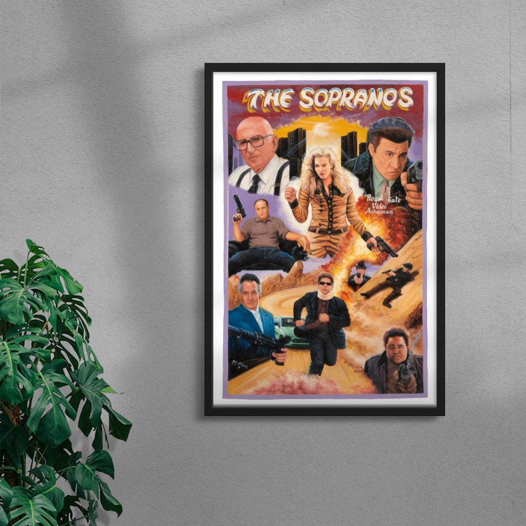 The Sopranos contemporary wall art print by Deadly Prey - sold by DROOL