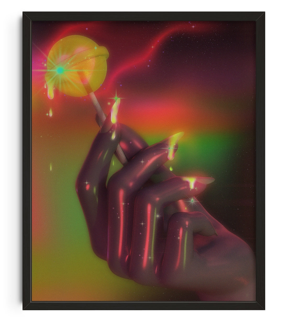 Melts in your hand contemporary wall art print by Ed Reika - sold by DROOL