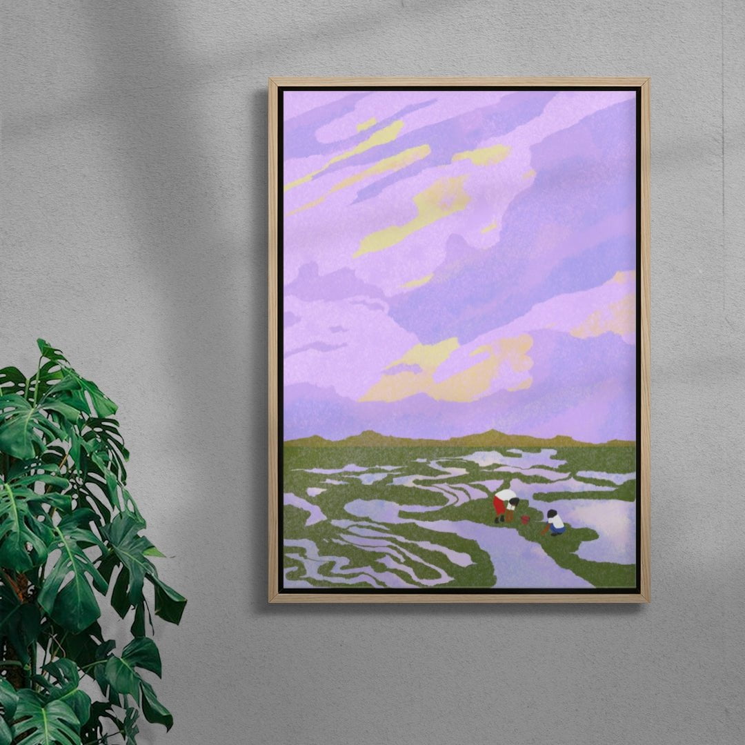 Devon contemporary wall art print by Lily Kong - sold by DROOL