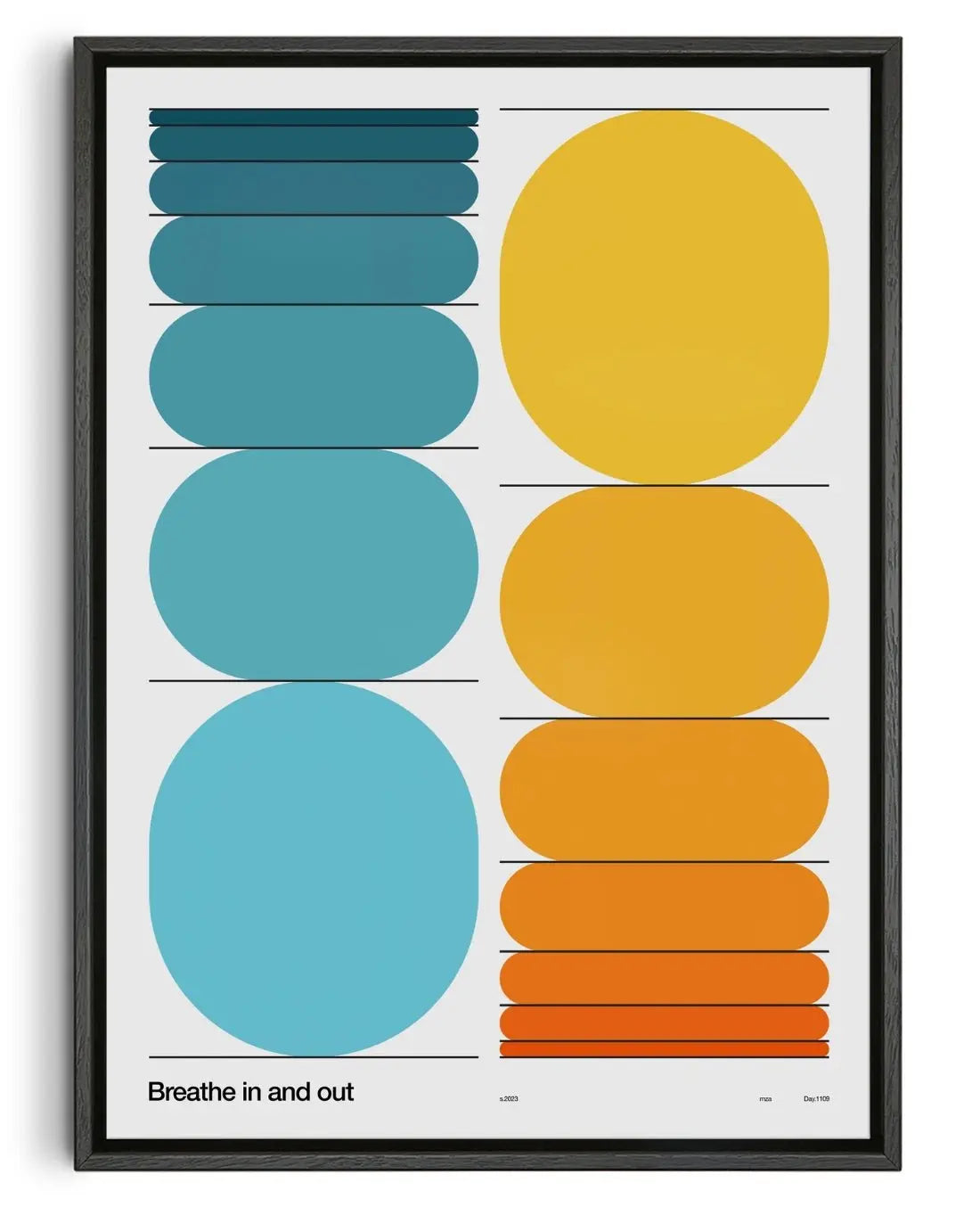 Breathe contemporary wall art print by Mirza Talovic - sold by DROOL