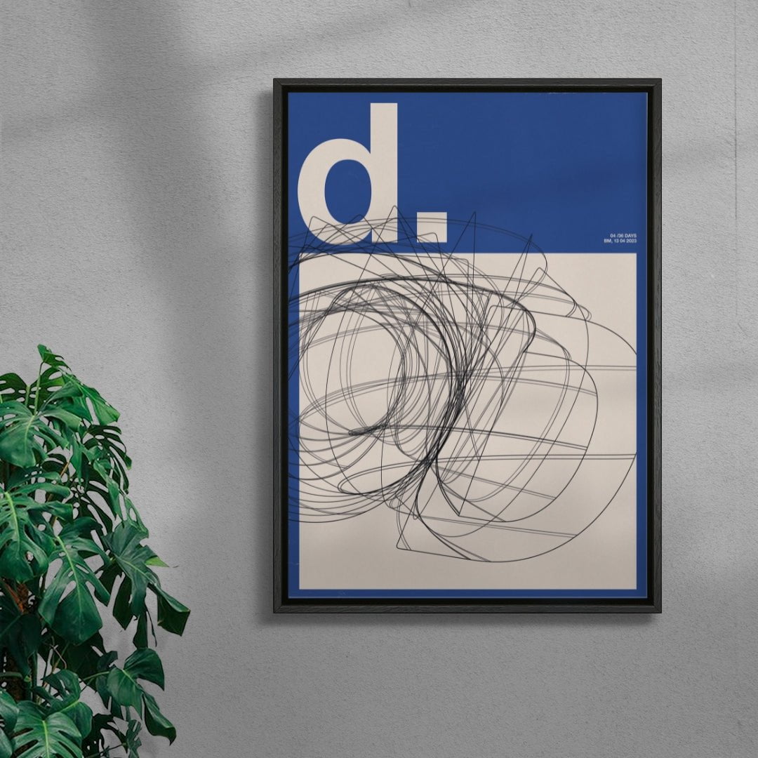 d. contemporary wall art print by Brad Mead - sold by DROOL