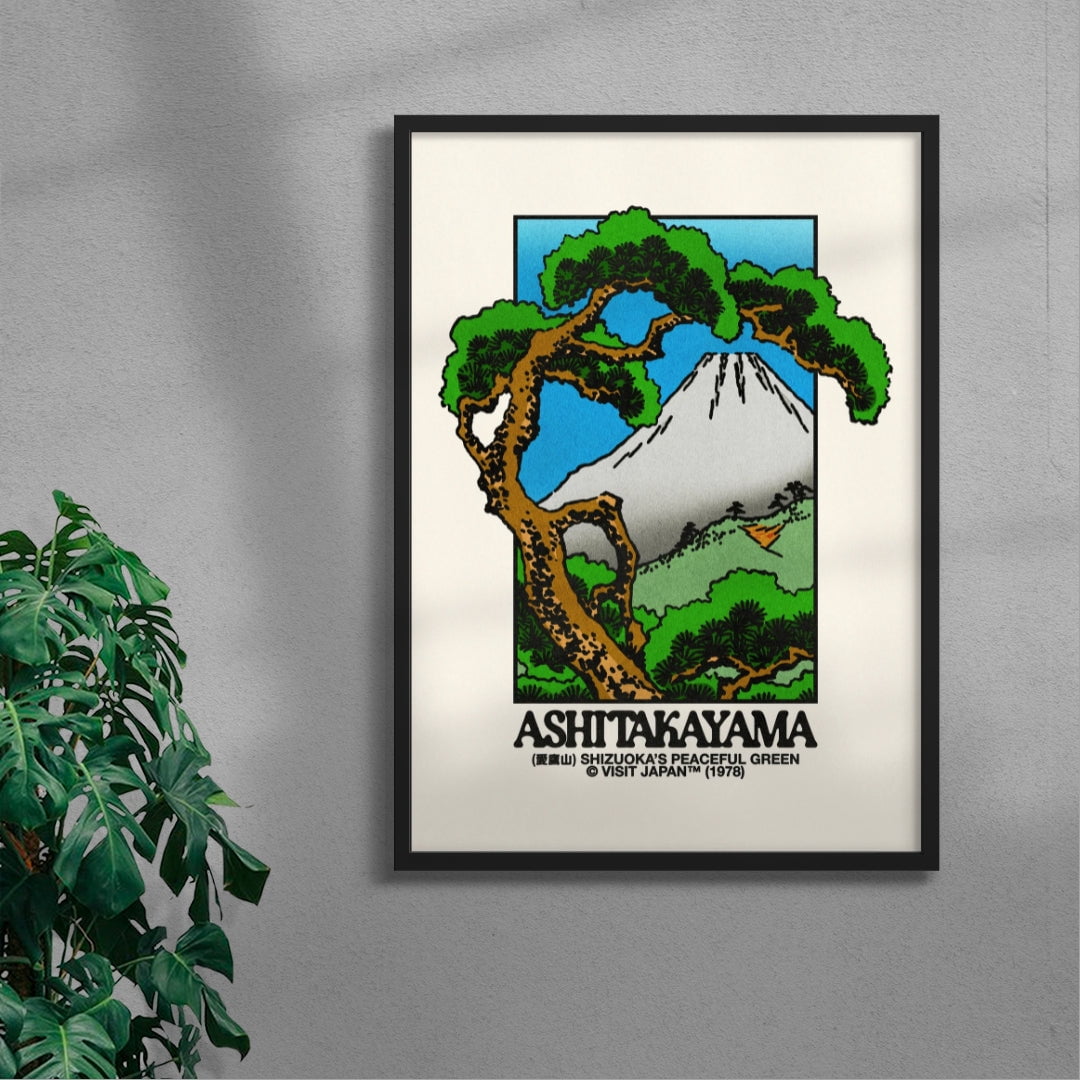Ashitakayama contemporary wall art print by Othman Zougam - sold by DROOL