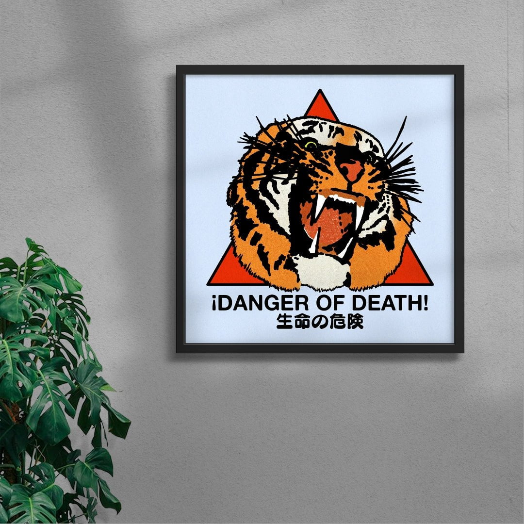 Danger of Death contemporary wall art print by Othman Zougam - sold by DROOL