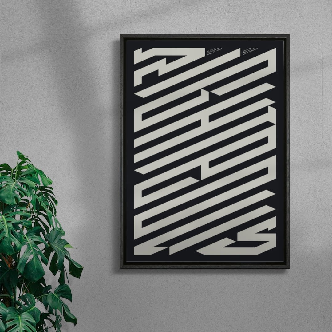 RIGHTEOUS contemporary wall art print by Xtian Miller - sold by DROOL