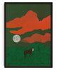 Emerald Midnight contemporary wall art print by Lily Kong - sold by DROOL
