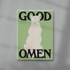Good Omen (Green) contemporary wall art print by Utsav Verma - sold by DROOL