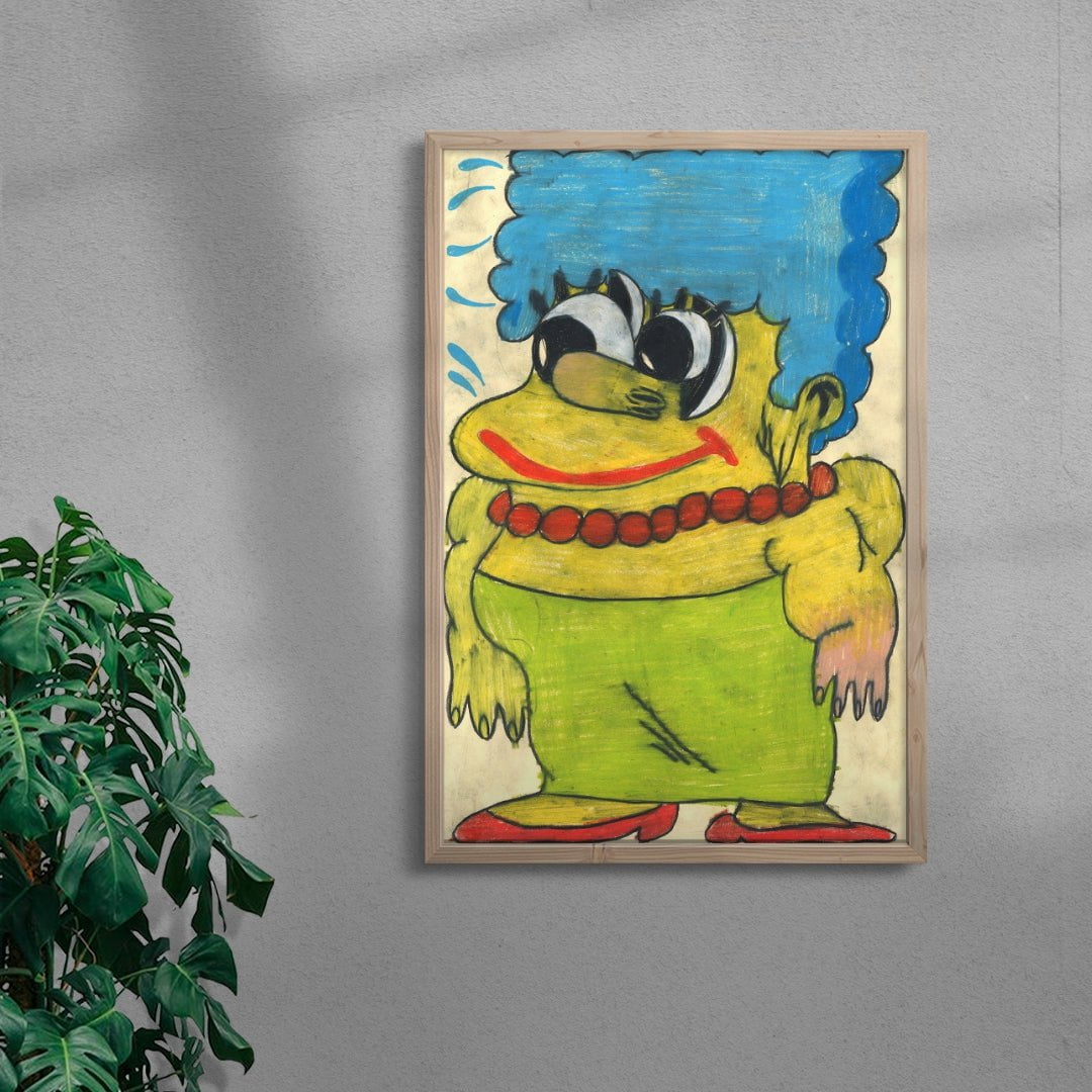 Marge Simpson contemporary wall art print by Austin Ansbro - sold by DROOL