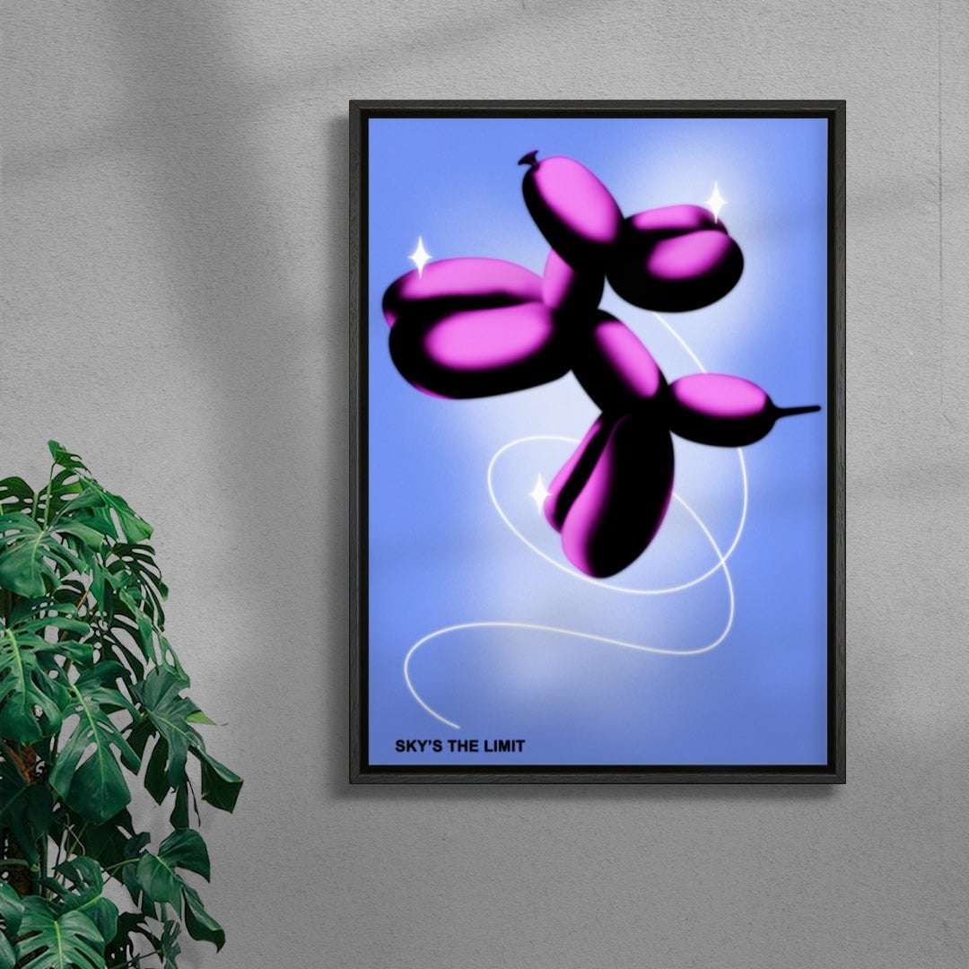 SKY'S THE LIMIT contemporary wall art print by GOOD OMEN - sold by DROOL