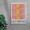 Three Steps For Letting Go contemporary wall art print by Coveposter - sold by DROOL