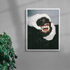 SILVER BITE contemporary wall art print by Ces XC - sold by DROOL
