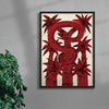 Snake In Trees contemporary wall art print by Kwonny - sold by DROOL