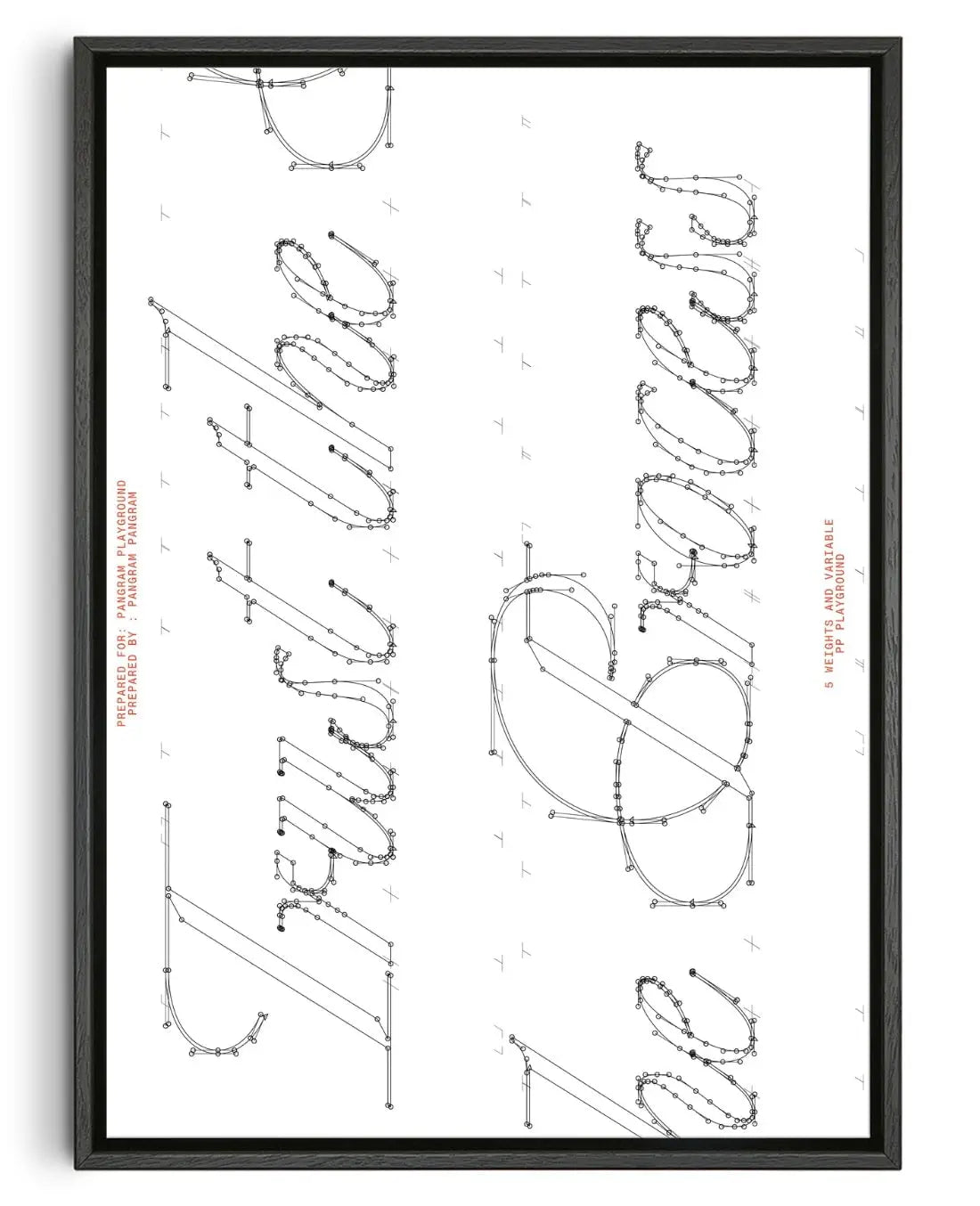 Trust the Process contemporary wall art print by Pangram Pangram Foundry - sold by DROOL