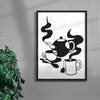 TEA PARTY contemporary wall art print by Max Blackmore - sold by DROOL