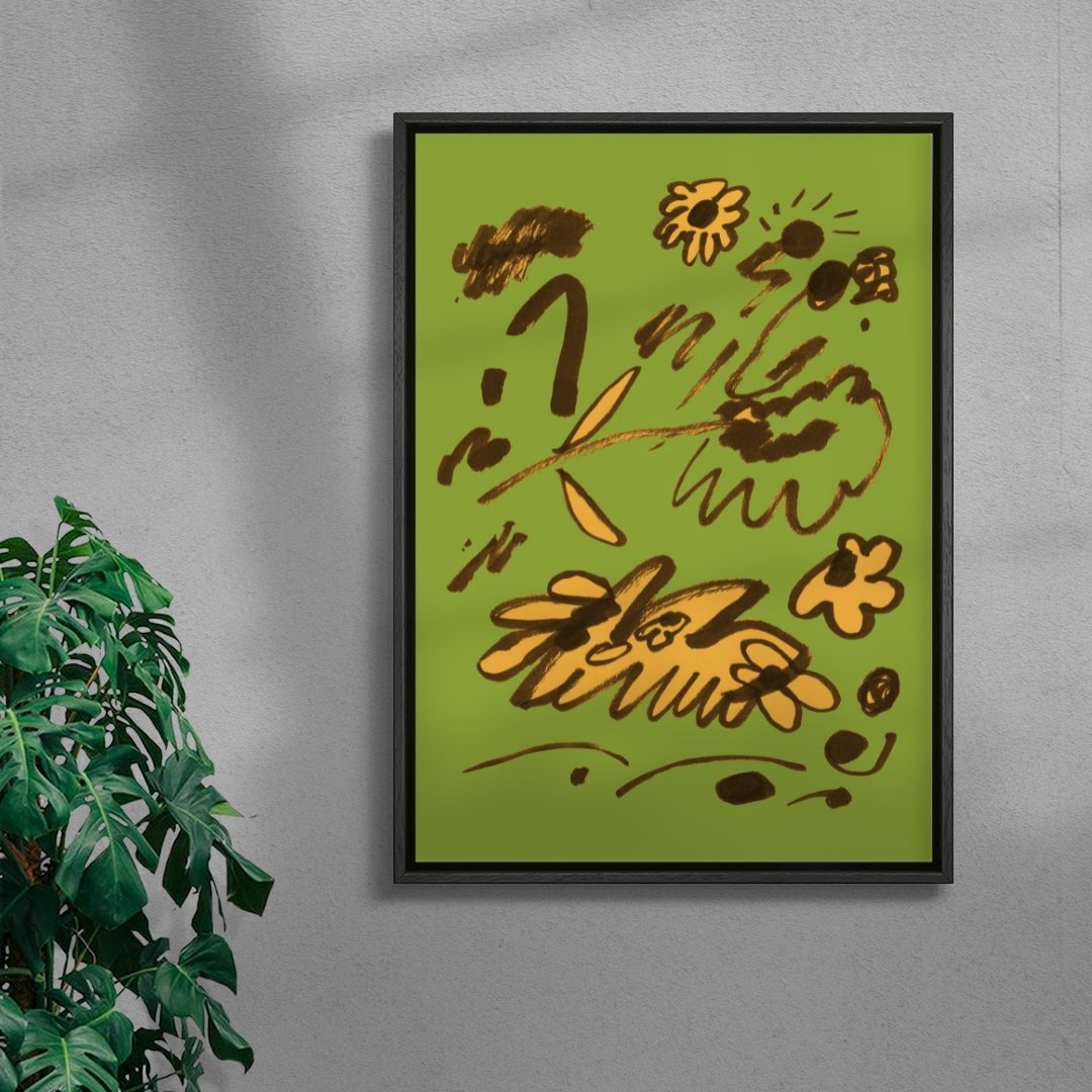 Ikebana Cuttings contemporary wall art print by Lauren Doughty - sold by DROOL