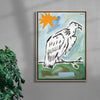 Vulture Watching contemporary wall art print by Caitlin Flood-Molyneux - sold by DROOL