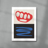 Knuckles contemporary wall art print by DROOL Collective - sold by DROOL