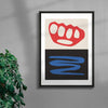 Knuckles contemporary wall art print by DROOL Collective - sold by DROOL