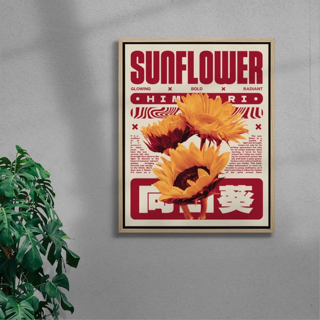 Sunflower poster design