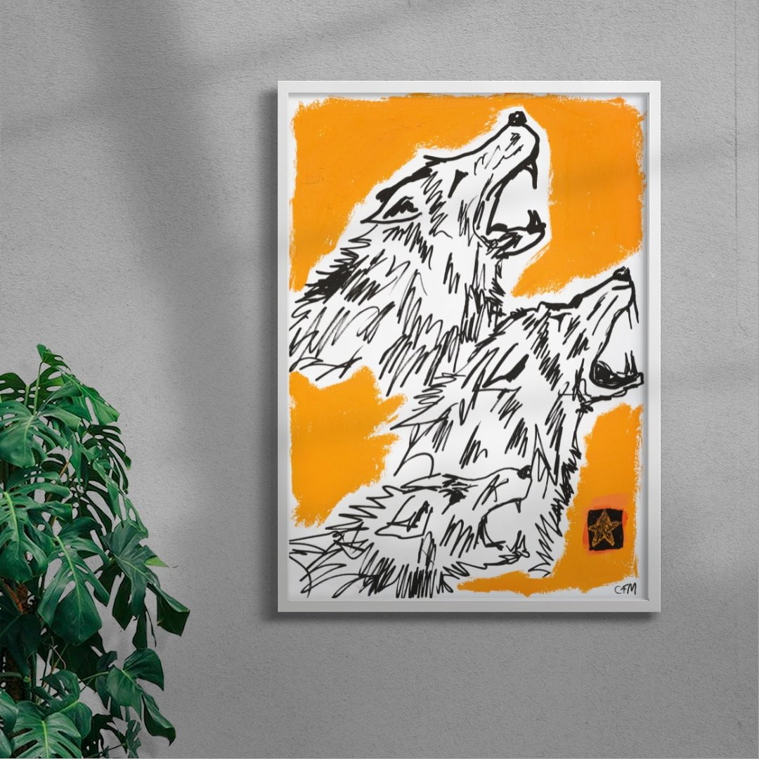 The Pack contemporary wall art print by Caitlin Flood-Molyneux - sold by DROOL