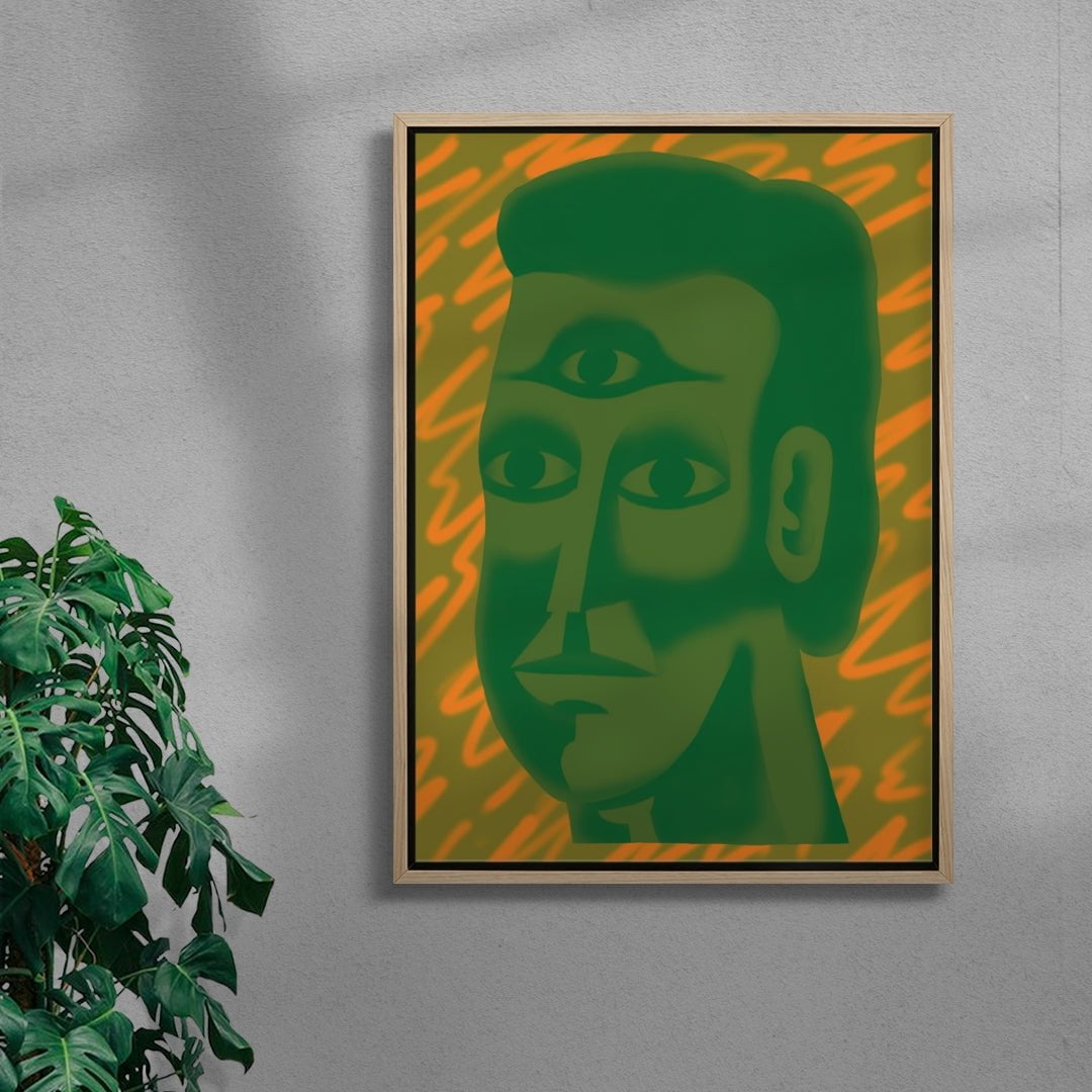 Third Eye contemporary wall art print by Guy Field - sold by DROOL