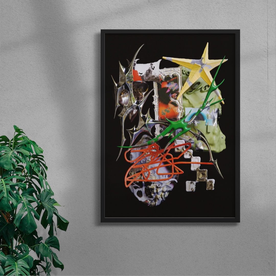 Phantom Route contemporary wall art print by Kitasavi - sold by DROOL