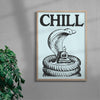Chill contemporary wall art print by Utsav Verma - sold by DROOL