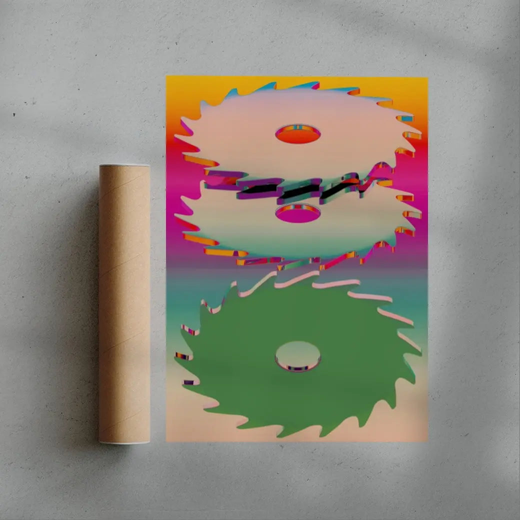 Dopamine Cuts contemporary wall art print by Casiel Checoni - sold by DROOL