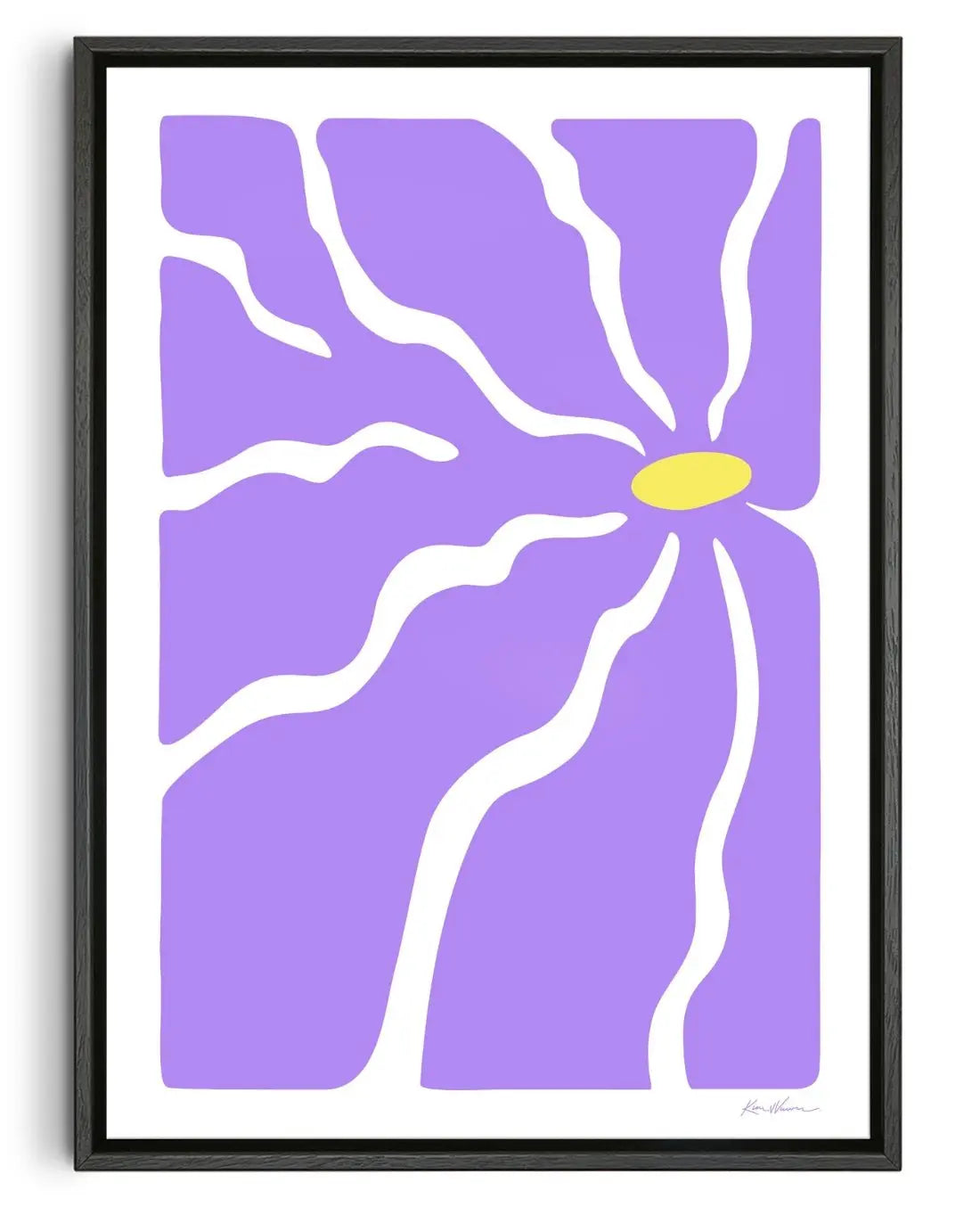 Violet Thirst - UNFRAMED contemporary wall art print by Kim Van Vuuren - sold by DROOL