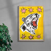 Cougar contemporary wall art print by Caitlin Flood-Molyneux - sold by DROOL