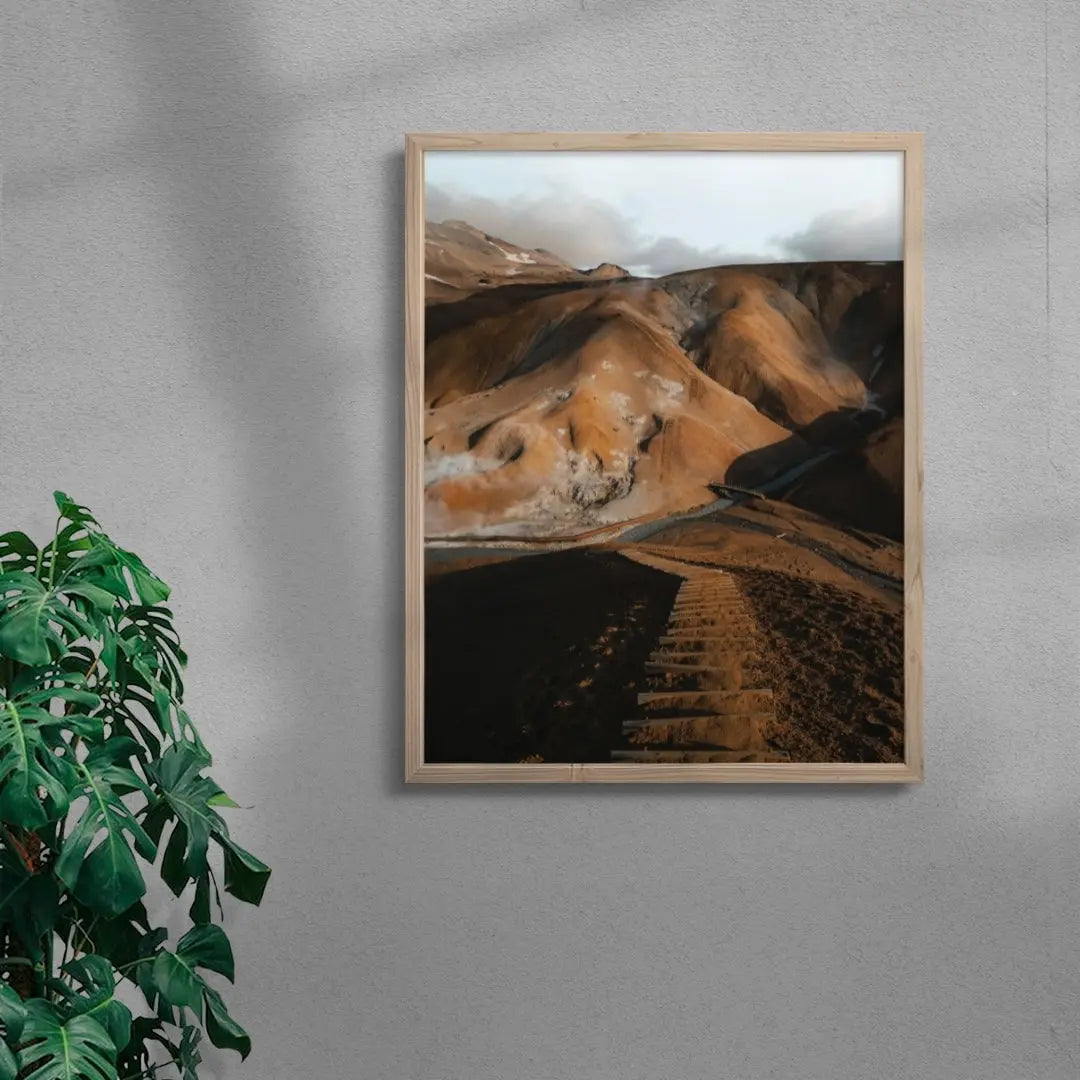Stairway to heaven contemporary wall art print by Manuela Palmberger - sold by DROOL