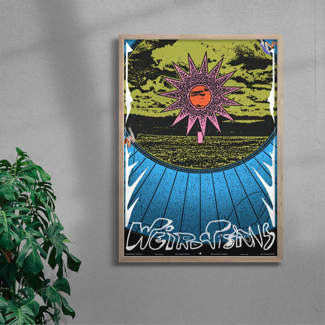 Weird visions contemporary wall art print by Jorge Santos - sold by DROOL