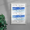 Knife Skills contemporary wall art print by DEINSVIBING - sold by DROOL